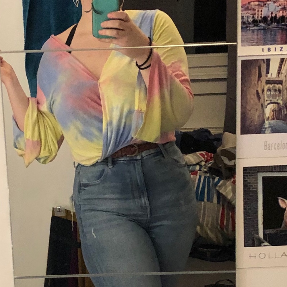 Pastel Tie-Dye Crop Top